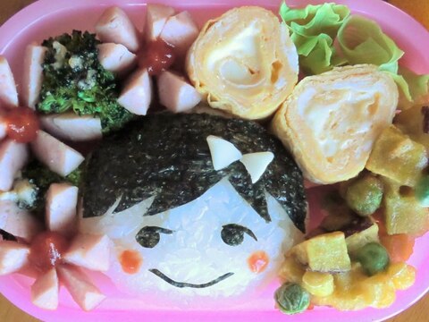 こどものお弁当★にこにこおにぎり